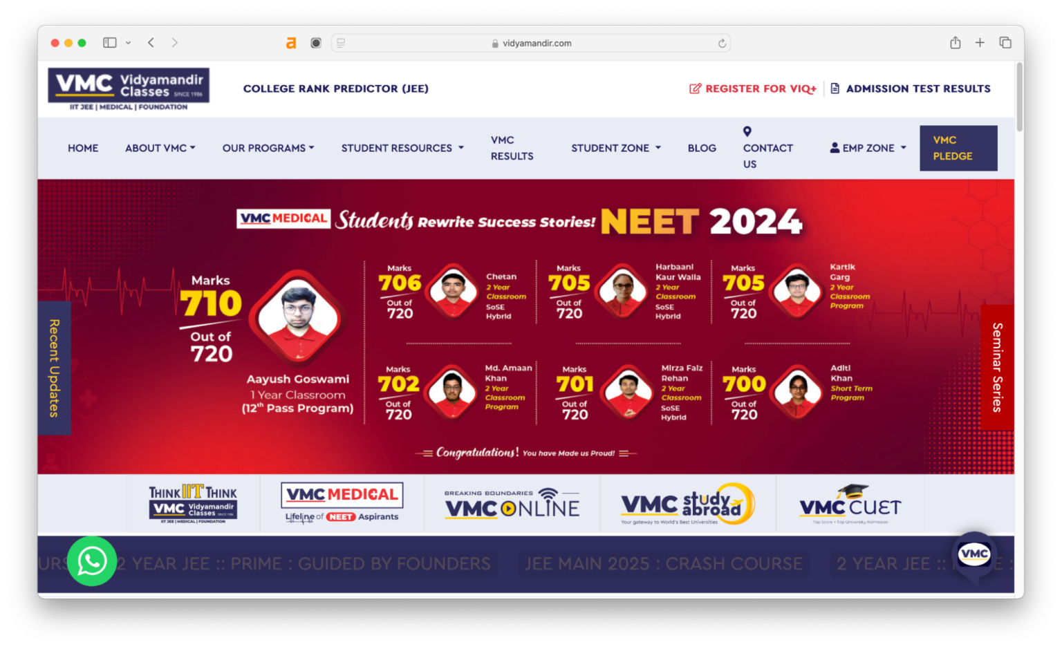 Top 10 IIT JEE Coaching Institutes in India in 2025