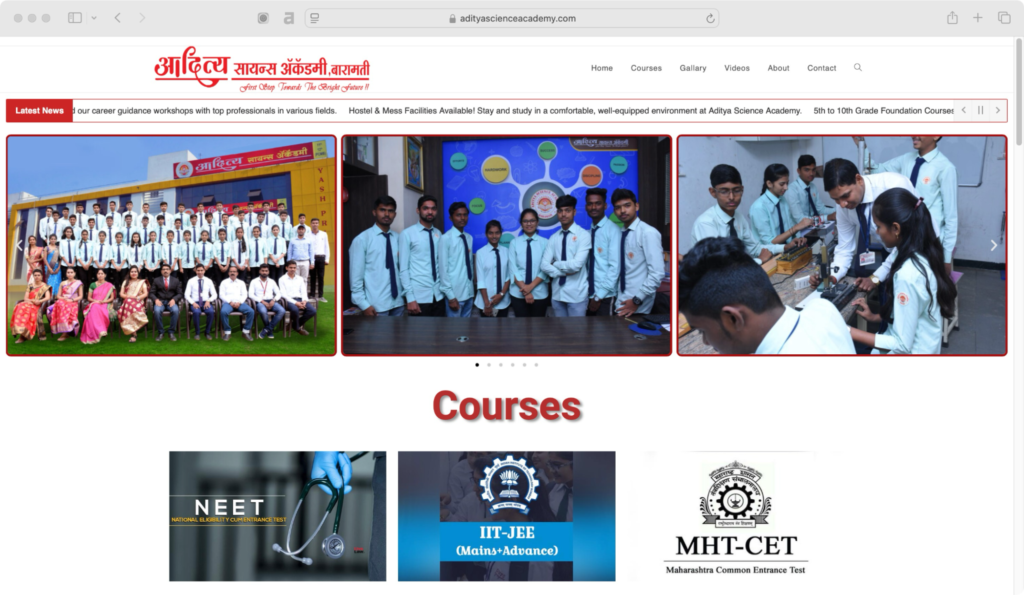 Aditya Science Academy is one of the best IIT JEE coaching institutes in Baramati.