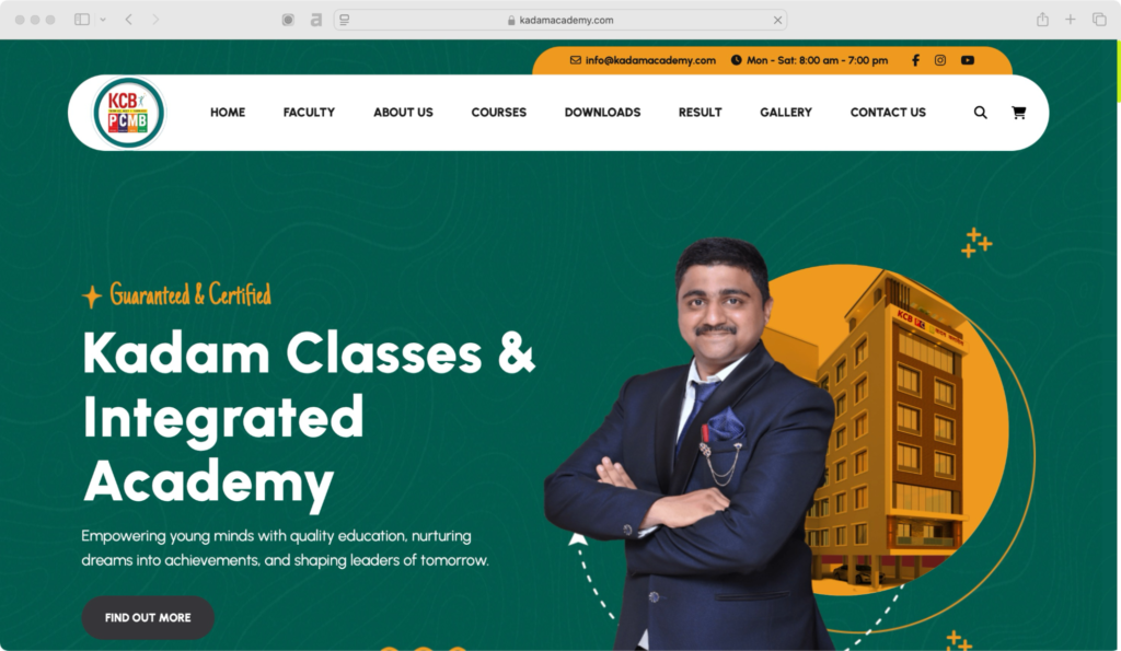 Kadam Classes & Integrated Academy is one of the best institutes in Baramati for IIT JEE.