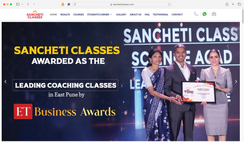 Sancheti Classes is one of the best JEE classes in Pune.