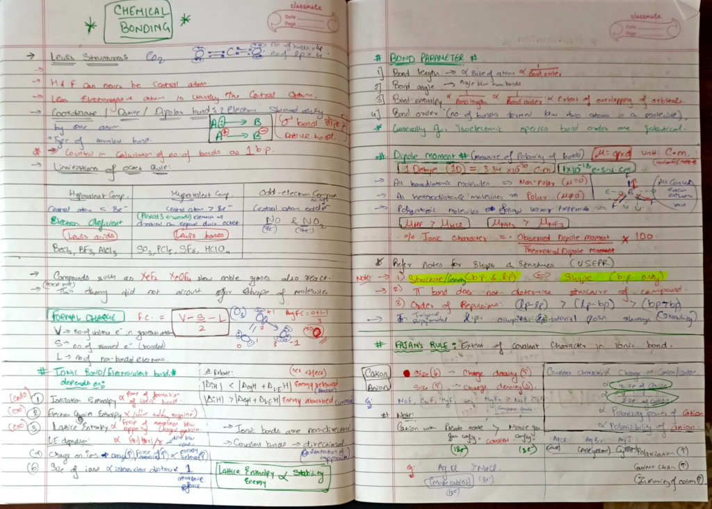 Write systematic notes.