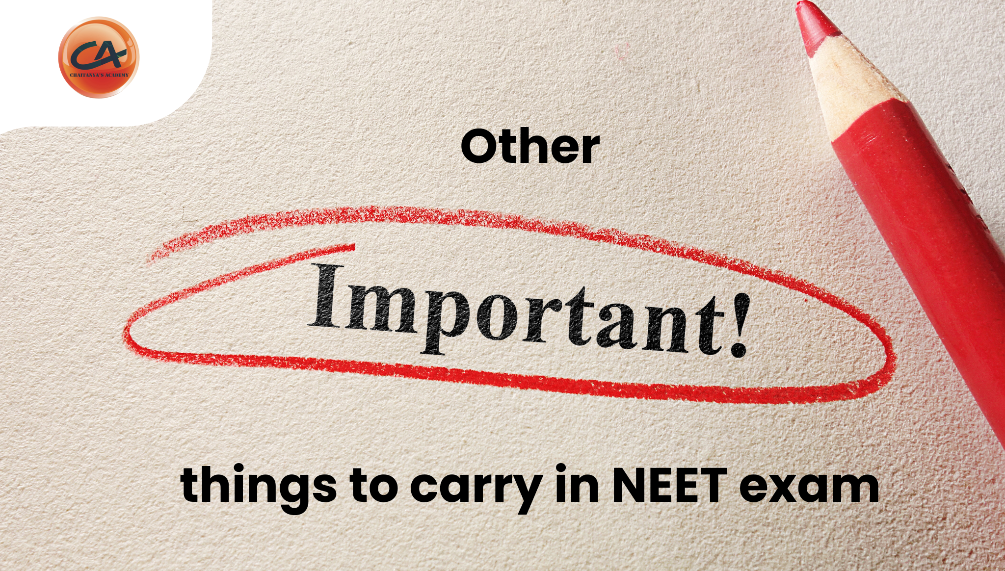 Documents and Things to Carry for NEET Exam 2025
