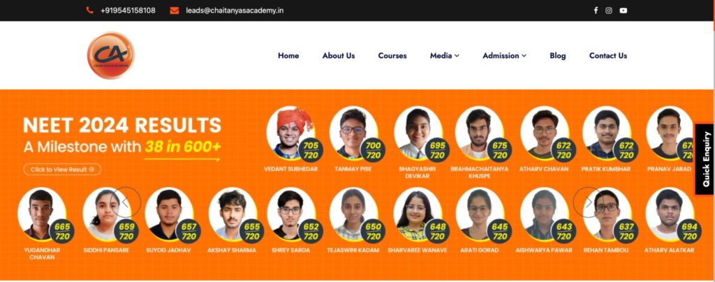 Chaitanya’s Academy provides clear guidance for NEET preparation and book selection.