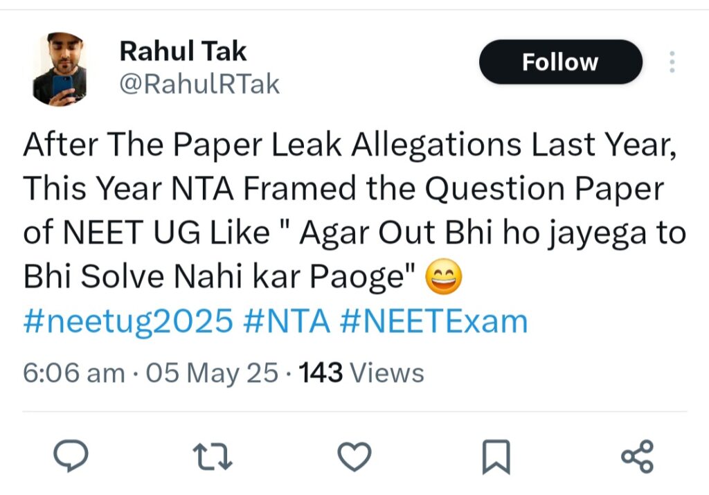 NEET 2025 described as one of the toughest medical entrance exam papers in a decade based on score and cutoff trends.