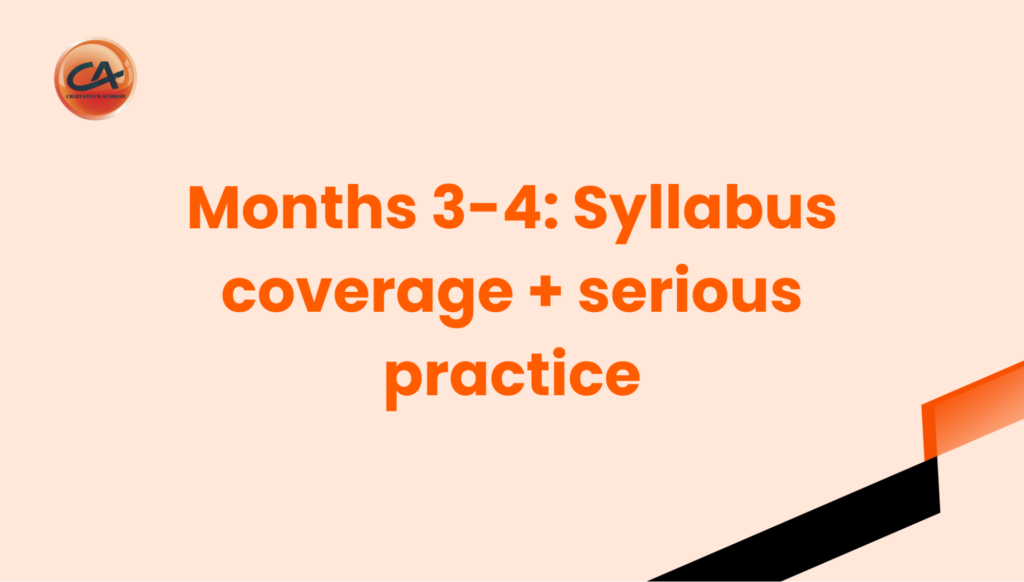 NEET study plan for months three and four focusing on syllabus coverage and serious practice.
