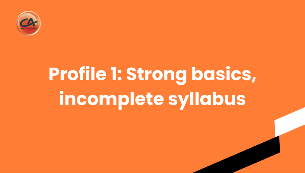NEET preparation for students with strong basics but an incomplete syllabus.