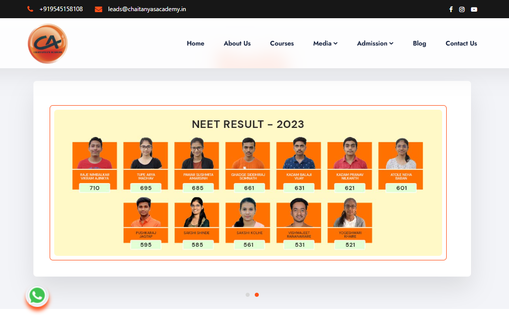 Chaitanya's Academy is one of the best NEET coaching institutes in India.