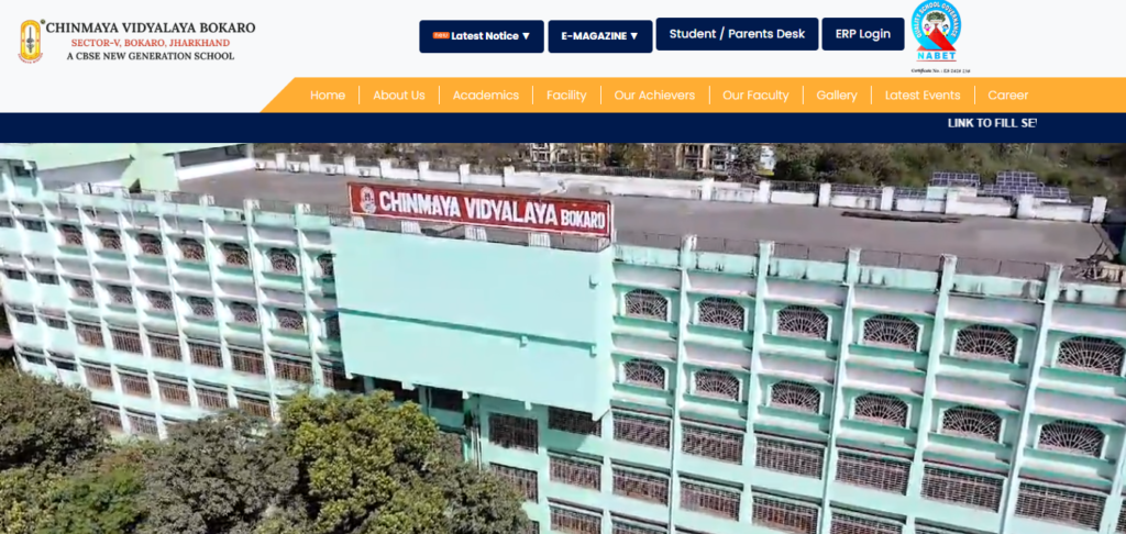 Chinmaya Vidyalaya Bokaro is a trusted CBSE school in Jharkhand with modern facilities.