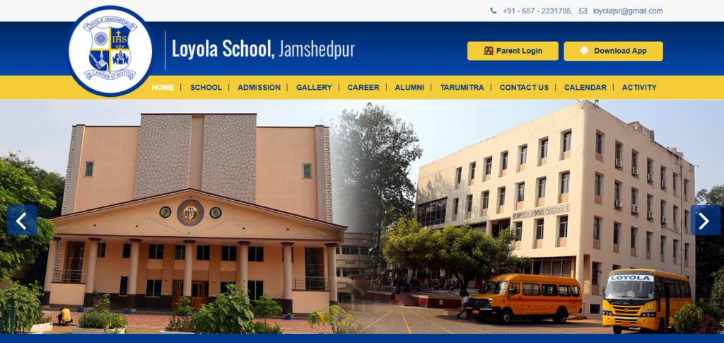 Loyola School Jamshedpur is a well-known ICSE board school in Jharkhand.