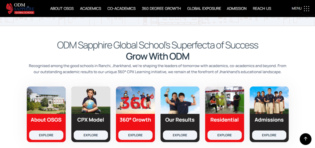 ODM Sapphire Global School Ranchi is a modern CBSE school in Jharkhand.