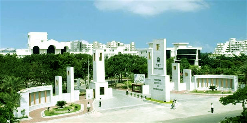 Vellore Institute of Technology campus in Tamil Nadu, one of the top engineering colleges in India for BTech programs.