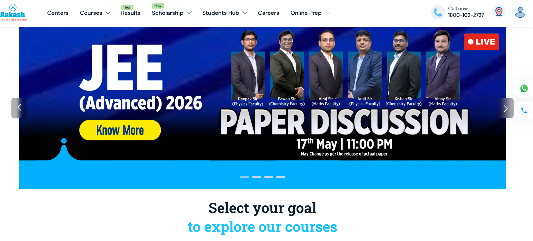 Aakash Institute for NEET preparation classes in Ahilyanagar. 