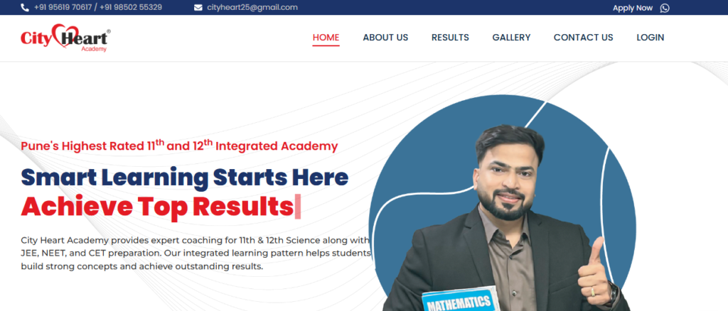 City Heart Academy class 12 science coaching classes in Pune for board and entrance preparation.