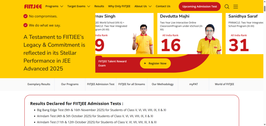 Students attending a high-intensity JEE dropper classroom program at FIITJEE Pune. 