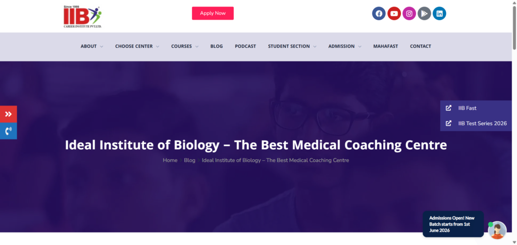 Rao’s IIT Academy provides NEET dropper coaching with disciplined learning and concept-focused preparation. 