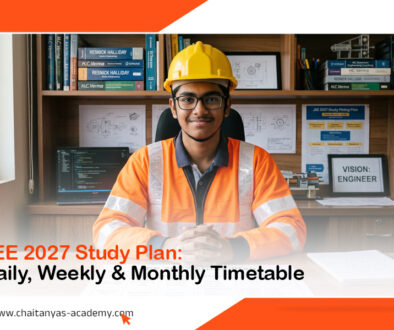 JEE 2027 Study Plan- Daily, Weekly & Monthly Timetable