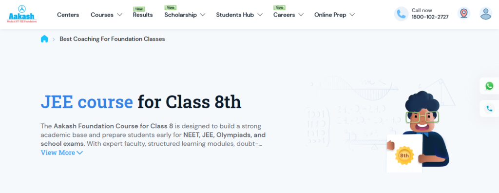 Aakash Institute helps Class 8 to 10 students strengthen their academic foundation in Pune.