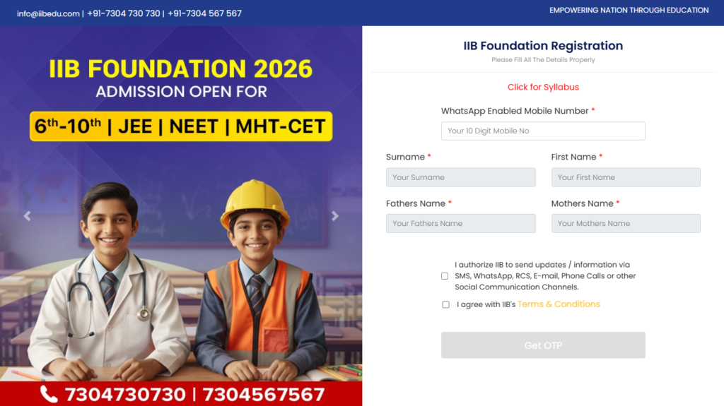 Ideal Institute of Biology NEET foundation coaching for Class 8, 9, and 10 students in Pune.