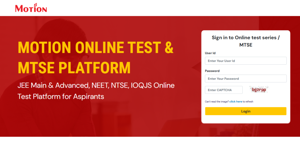 Motion JEE Main and Advanced test series.