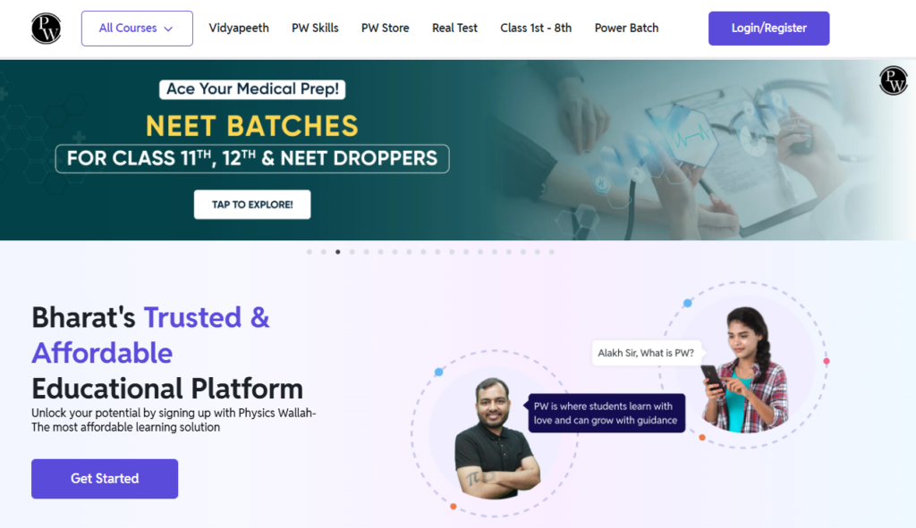 PW Vidyapeeth class 11 science coaching classes in Ranchi. 
