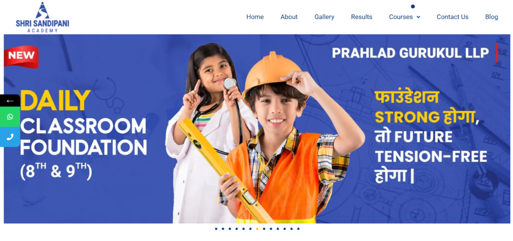 Shri Sandipani Academy foundation coaching classes in Ahilyanagar.