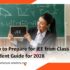 JEE 2028 preparation from Class 11, a step-by-step study plan, preparation & self-study tips, revision strategy & common mistakes to avoid.